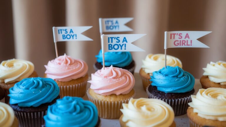 Gender Reveal Cupcakes