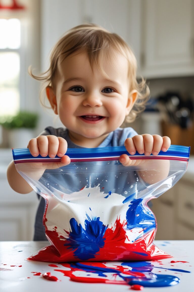 Patriotic Finger Painting