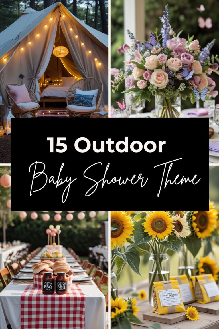 Outdoor Baby Shower Theme