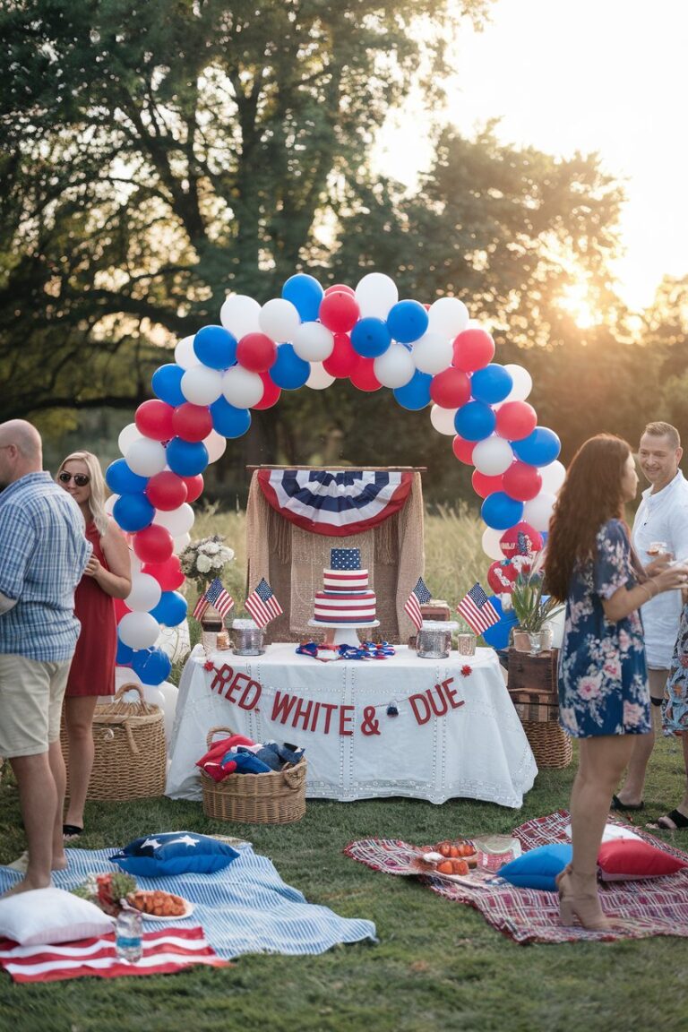 Patriotic 4th of July Baby Shower Themes