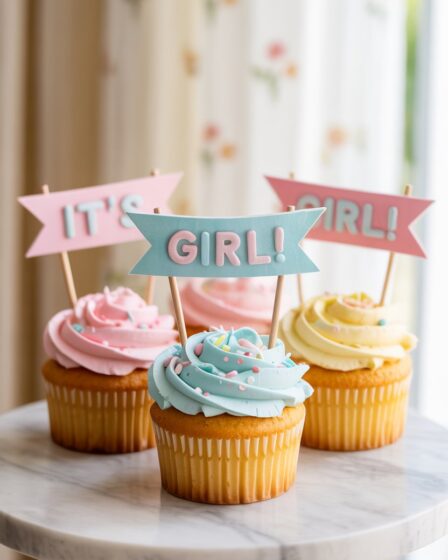 Gender Reveal Cupcake
