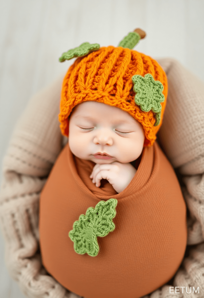 Knit Pumpkin Hat