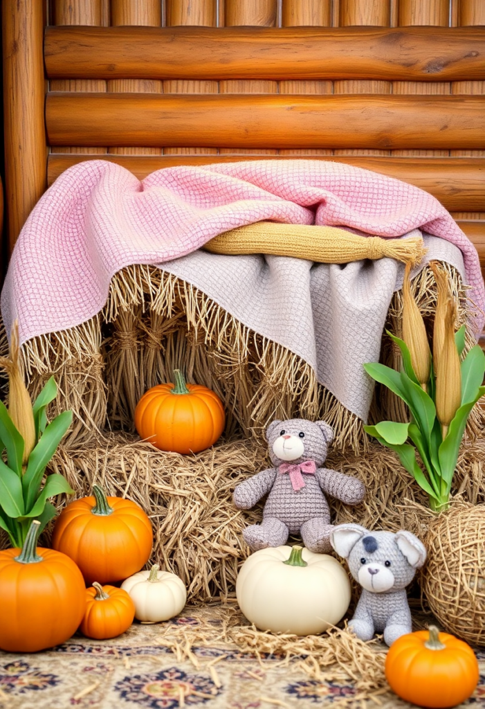 Hay Bale Cozy Corner