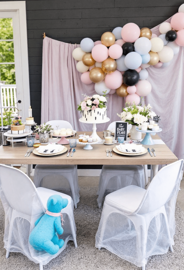 Modern Baby Shower Table Decor Ideas That Pop