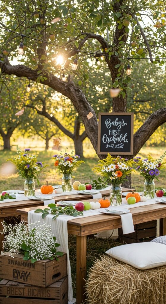 Apple Orchard Setting