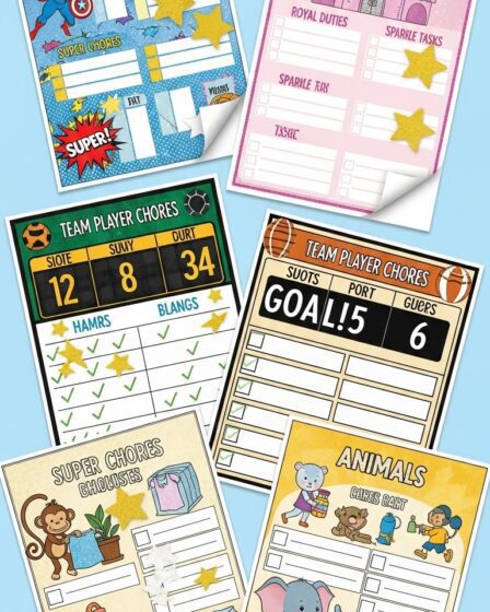 Printable Chore Charts for Kids