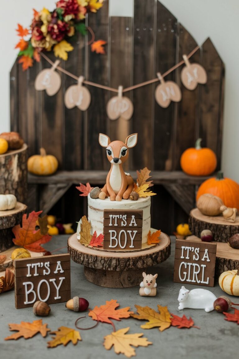 Woodland Baby Shower Themes for Autumn