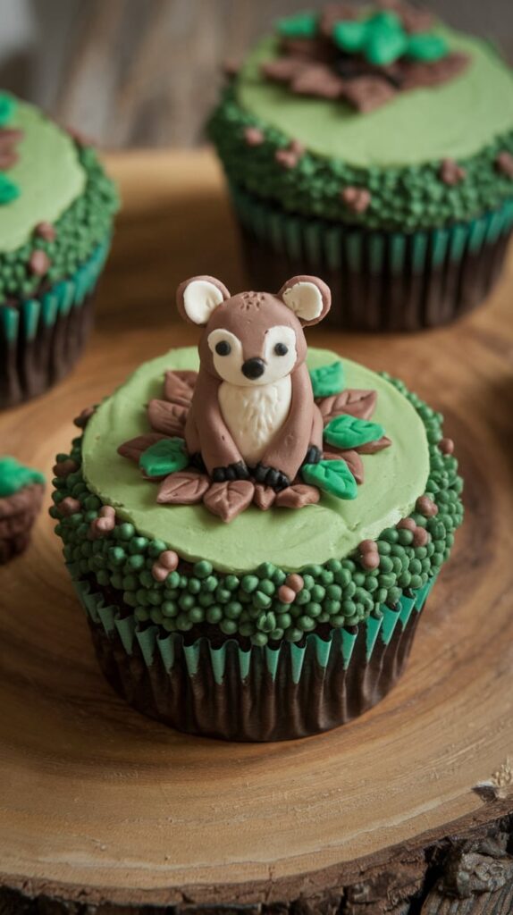 woodland animal Cupcake