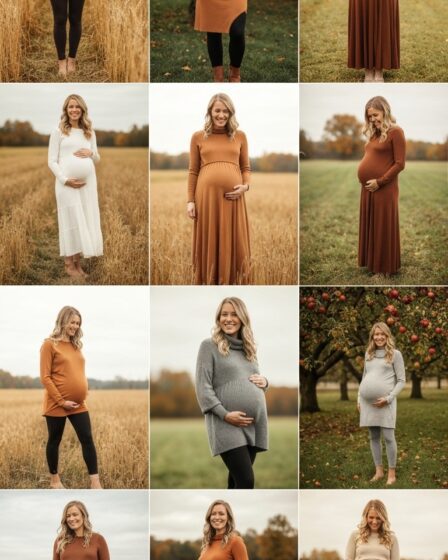 35 Cute Fall Maternity Outfit Ideas for Photoshoots