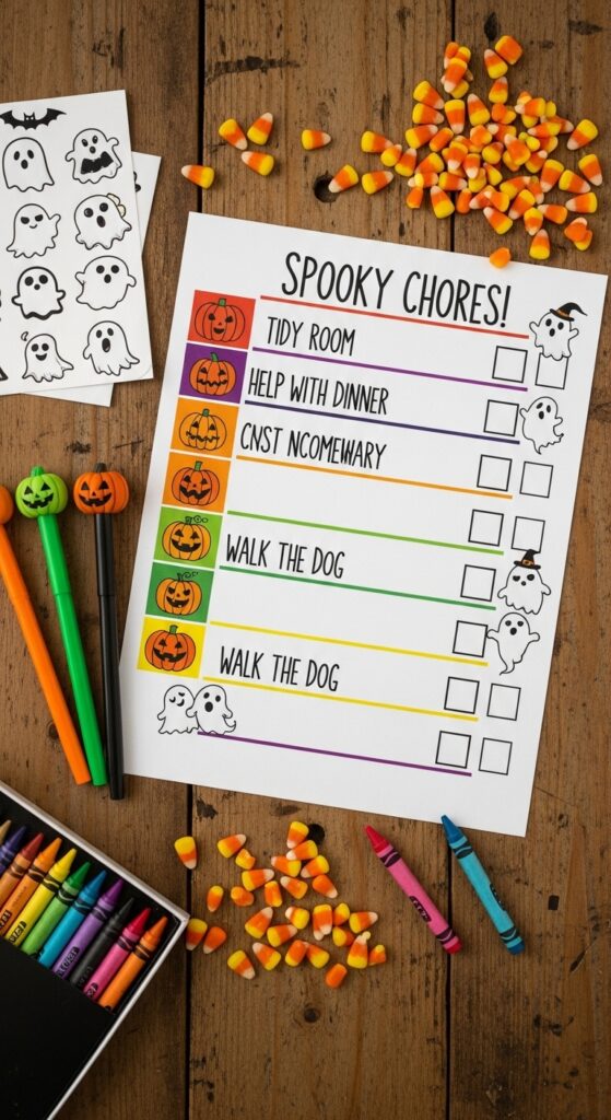 Age-Appropriate Halloween Chore Chart IdeasAge-Appropriate Halloween Chore Chart Ideas
