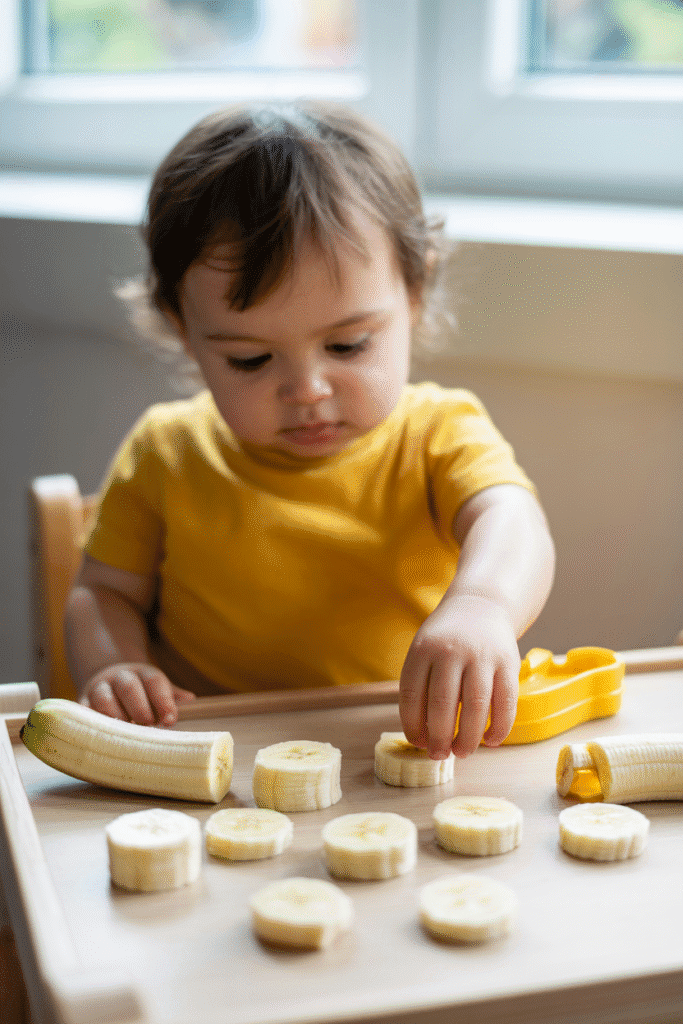 Banana “Coins” with a Safe Cutter