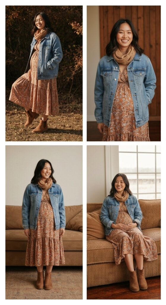 Denim Jackets with Dresses