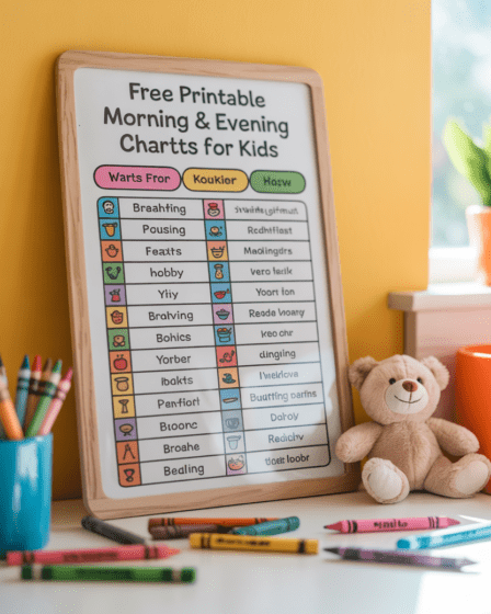 Free Printable Morning & Evening Routine Charts for Kids