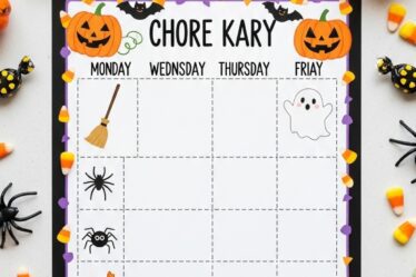 Halloween Chore Charts