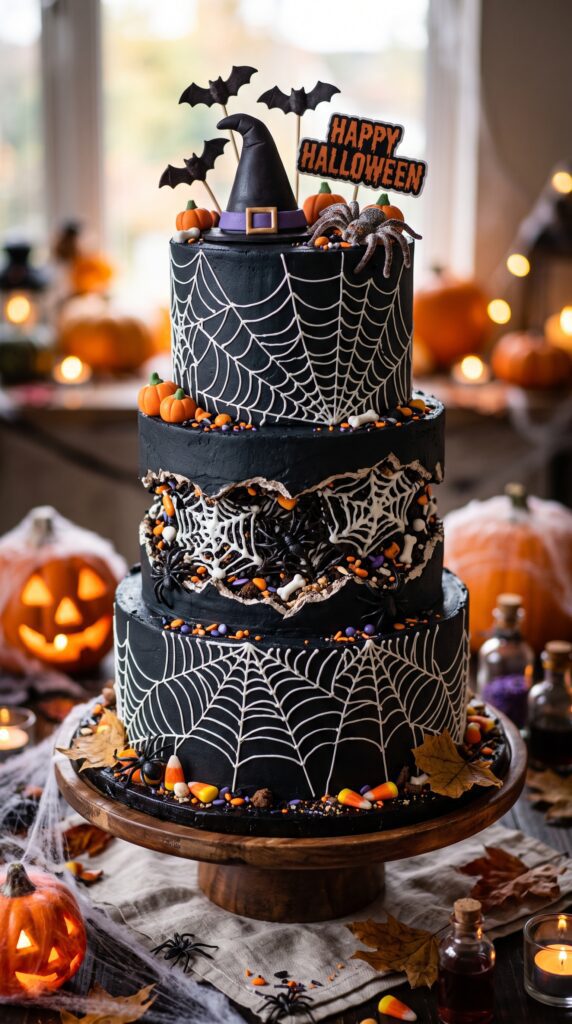 Spiderweb Fault-Line Cake