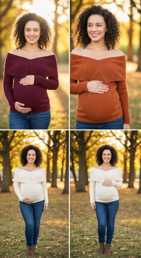 Off-Shoulder Sweater Tops