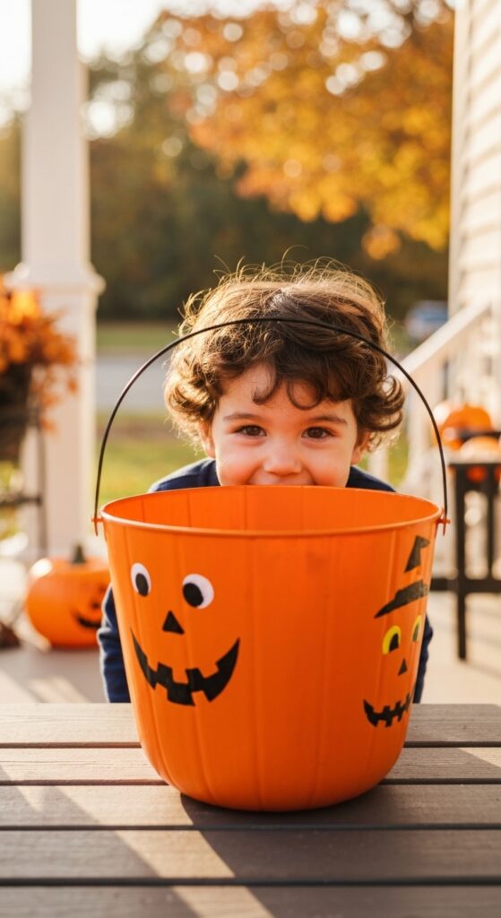 Pumpkin Bucket Peekaboo