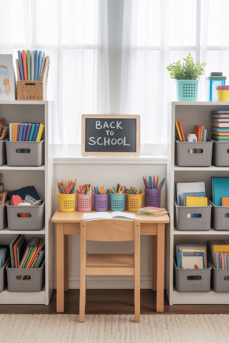 School Supply Organization Ideas for Home