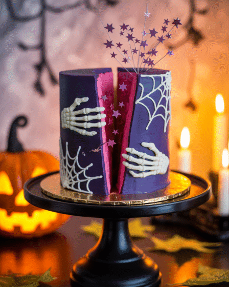 Halloween Gender Reveal Cake Ideas