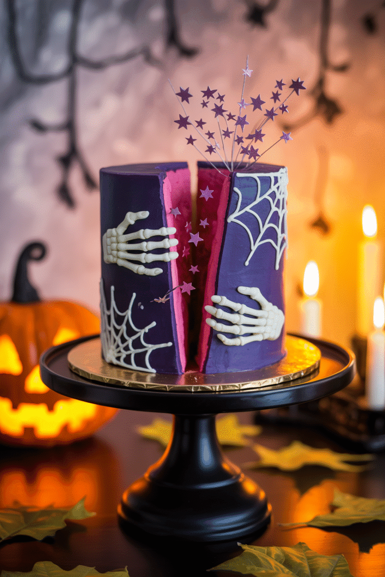 Halloween Gender Reveal Cake Ideas