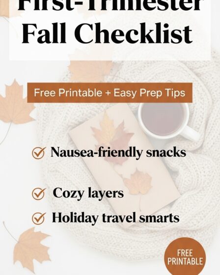 First Trimester Fall Checklist