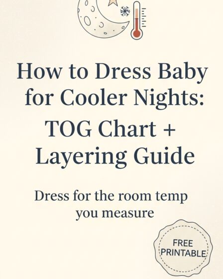 how to dress baby in cooler night