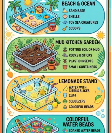 Summer Sensory bin ideas for kids
