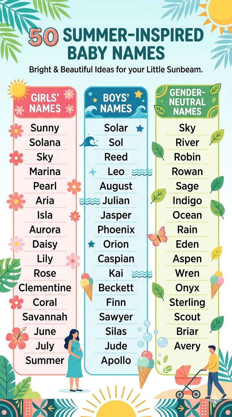 Summer-inspired Baby Names